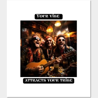 Your vibe attracts your tribe Posters and Art